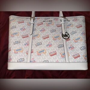 Michael Kors Jet Set Logo Large Shoulder Bag